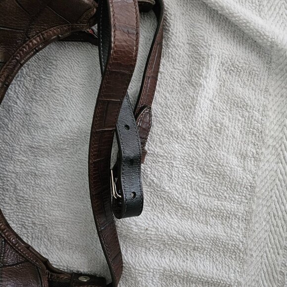 🔆50% OFF! Vintage Dooney & Bourke Croc Embossed Small Hobo Shoulder Bag - Picture 15 of 16